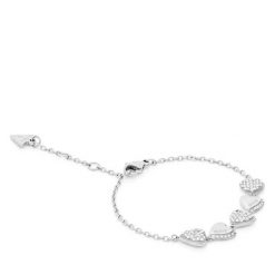 Bransoletka Guess. Szare bransoletki damskie Guess, srebrne. Za 294.99 zł.