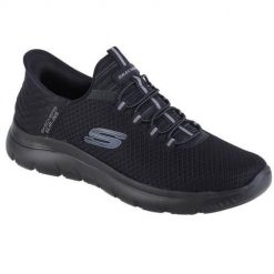 Buty sportowe Sneakersy męskie, Skechers Summits - High Range Slip-Ins. Czarne buty sportowe na co dzień męskie Skechers, z gumy, bez zapięcia. Za 384.00 zł.