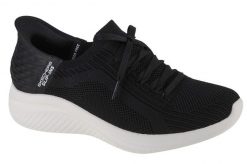 Buty sportowe Sneakersy damskie, Skechers Ultra Flex 3.0 Brilliant Slip-ins. Czarne buty sportowe na co dzień damskie Skechers, bez wzorów, z materiału, trekkingowe. Za 309.99 zł.