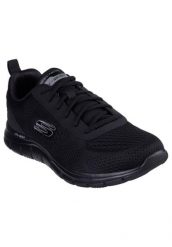 Buty sportowe męskie Skechers Track Leshur. Czarne buty sportowe na co dzień męskie Skechers, z materiału, bez zapięcia, trekkingowe. Za 269.99 zł.