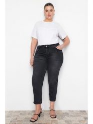Trendyol Dżinsy - Skinny fit - w kolorze czarnym rozmiar: 42. Czarne jeansy damskie Trendyol, z podwyższonym stanem. Za 127.35 zł.