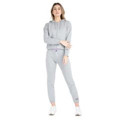 Bluza z bawełna z kaptur na co dzień na siłownię. Białe bluzy sportowe damskie LEONE 1947 APPAREL, s, bez wzorów, z bawełny, bez ramiączek, bez kaptura. Za 286.28 zł.