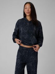4F Bluza dresowa loose z kapturem damska - szara L. Szare bluzy z kapturem damskie 4f, l, z dresówki. Za 199.99 zł.
