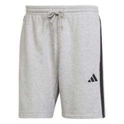 Spodenki Adidas Sport M 3S Ft Dorosłych. Szare szorty męskie Adidas, bez wzorów, z bawełny, sportowe. Za 159.85 zł.