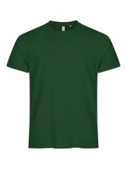 Clique Basic-T męski T-shirt dopasowany krój. Zielone t-shirty męskie CLIQUE, m, bez wzorów, z bawełny, bez kołnierzyka. Za 82.69 zł.