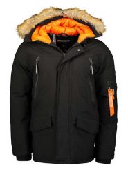 Geographical Norway Parka "Arnold" w kolorze czarnym rozmiar: S. Czarne parki męskie Geographical Norway, s, bez wzorów. Za 166.88 zł.