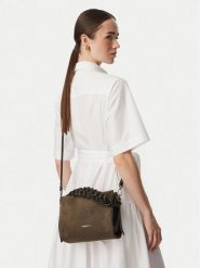 Coccinelle Torebka P6P Boheme Suede Bimaterial E1 P6P 58 01 01 Khaki. Brązowe torebki klasyczne damskie Coccinelle, bez wzorów, ze skóry, bez dodatków. Za 1,549.00 zł.