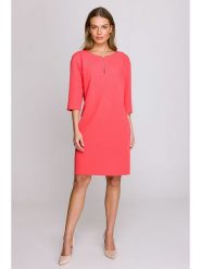 Stylove Sukienka w kolorze czerwonym rozmiar: M. Czerwone sukienki damskie Stylove, na co dzień, m, bez wzorów, bez kołnierzyka, bez ramiączek, midi, proste. Za 259.13 zł.