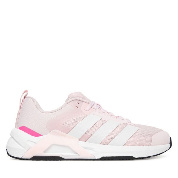 Buty na siłownię adidas. Czerwone buty sportowe na co dzień damskie Adidas, bez wzorów, na fitness i siłownię. Za 399.99 zł.