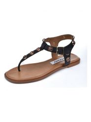 INUOVO Skórzane sandały w kolorze czarnym rozmiar: 37. Czarne sandały damskie Inuovo, bez wzorów, bez obcasa. Za 252.99 zł.