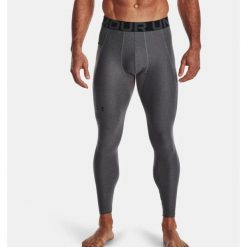 Legginsy termoaktywne męskie UNDER ARMOUR 1361586 szybkoschnące. Szare bielizna termoaktywna męska Under Armour, m, bez wzorów. Za 140.99 zł.