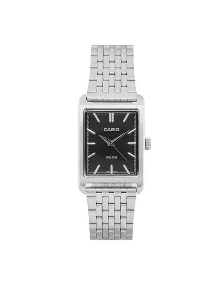 Casio Zegarek MTP-B215D-1AVER Srebrny. Szare, analogowe zegarki męskie Casio, srebrne. Za 399.99 zł.