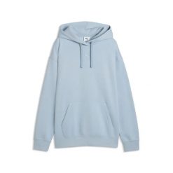 Dresowa bluza z kapturem damska Puma Essentials. Niebieskie bluzy z kapturem damskie Puma, l, z dresówki. Za 253.50 zł.