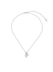 Guess Naszyjnik JUBN06359JWRHT/U Srebrny. Szare naszyjniki damskie Guess, srebrne. Za 299.99 zł.