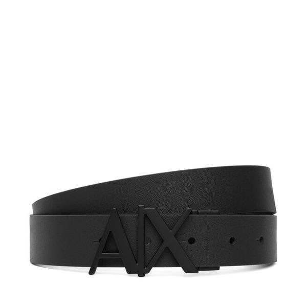 Pasek Armani Exchange. Czarne paski męskie Armani Exchange, bez wzorów. Za 299.99 zł.