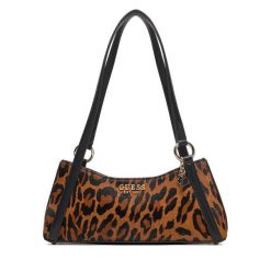 Torebka Guess. Brązowe torebki klasyczne damskie Guess, z aplikacjami, bez dodatków. Za 489.99 zł.