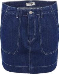 SPÓDNICA WRANGLER CARPENTER SKIRT WORKWEAR BLUE W29WFH20X 112128597. Niebieskie spódniczki damskie Wrangler, s, bez wzorów. W wyprzedaży za 49.99 zł.