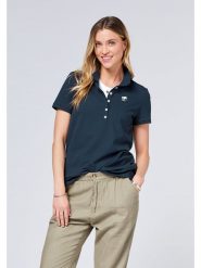 Polo Sylt Koszulka polo w kolorze granatowym rozmiar: XS. Niebieskie bluzki damskie Polo Sylt, xs, bez wzorów, bez kołnierzyka, bez ramiączek. Za 65.85 zł.