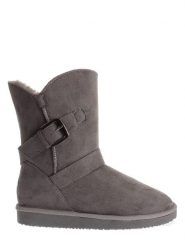 Blackfield Botki zimowe "Eden" w kolorze szarym rozmiar: 36. Szare botki damskie Blackfield, na zimę, z materiału, z okrągłym noskiem, bez obcasa, bez zapięcia. Za 130.81 zł.