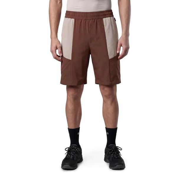 Męskie wodoodporne spodenki trekkingowe Siroko Canmore Brown. Brązowe szorty męskie SIROKO, bez wzorów, z materiału. Za 216.00 zł.