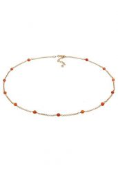 Elli Damski trend z koralikami z agatu w pozłacanym srebrze próby 925 Sterling Silver Naszyjniki 1 ct. Szare naszyjniki damskie Elli, pozłacane. Za 328.99 zł.