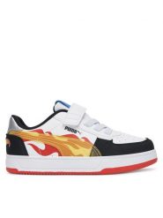 Puma Sneakersy Caven 2.0 Hot Wheels AC+ PS 401404 01 Biały. Białe buty sportowe chłopięce Puma, bez wzorów, ze skóry, bez zapięcia. Za 159.99 zł.