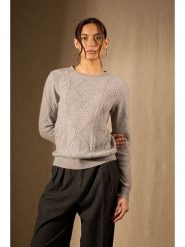 Perfect Cashmere Kaszmirowy sweter "Penden" w kolorze jasnoszarym rozmiar: XL. Szare swetry klasyczne damskie Perfect Cashmere, xl, z kaszmiru, bez kołnierzyka. Za 478.62 zł.