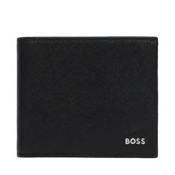 Portfel BOSS. Czarne portfele męskie Boss, bez wzorów. Za 449.99 zł.