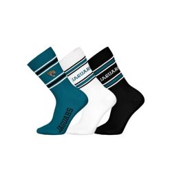 Skarpetki Jacksonville Jaguars (x3). Niebieskie skarpetki damskie FANATICS, bez wzorów. Za 88.50 zł.