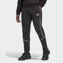 Spodnie męskie adidas ESSENTIALS REFLECT. Czarne spodnie sportowe męskie Adidas, z bawełny. Za 203.55 zł.