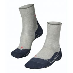 Skarpetki Falke RU4. Szare skarpetki męskie Falke, bez wzorów, z bawełny. Za 137.00 zł.