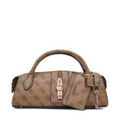Torebka Guess. Brązowe torebki klasyczne damskie Guess, z aplikacjami, bez dodatków. Za 544.99 zł.