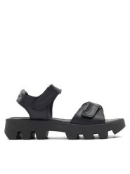 Lasocki Sandały GENUA ARC-HANKA-08 Czarny. Czarne sandały damskie Lasocki, bez wzorów, ze skóry, bez obcasa, na płaskiej podeszwie. Za 159.99 zł.