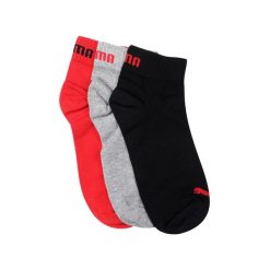 Skarpety męskie Puma QUARTER 3-PACK. Czarne skarpetki męskie Puma, bez wzorów. Za 45.99 zł.