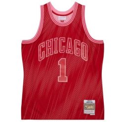 Koszulka Chicago Bulls NBA Monochrome Swingman Jersey 2008 Derrick Rose. Czerwone bluzki damskie Mitchell & Ness, s, bez wzorów, z jersey, bez kołnierzyka. Za 621.70 zł.