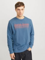 Jack & Jones Bluza w kolorze niebieskim rozmiar: M. Niebieskie bluzy bez kaptura męskie Jack & Jones, m. Za 74.11 zł.