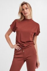 T-shirt damski ze stójką JOOP!. T-shirty damskie Joop!, xs, bez wzorów, bez kołnierzyka. W wyprzedaży za 246.35 zł.