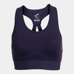 Biustonosz dla kobiet Joma Core. Niebieskie biustonosze sportowe damskie Joma, bez wzorów, z elastanu. Za 103.00 zł.