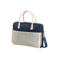 American Tourister Luna Pop 15.6" granatowo-różowa. Czerwone torby na laptopa damskie Samsonite, bez wzorów, z materiału. Za 199.00 zł.