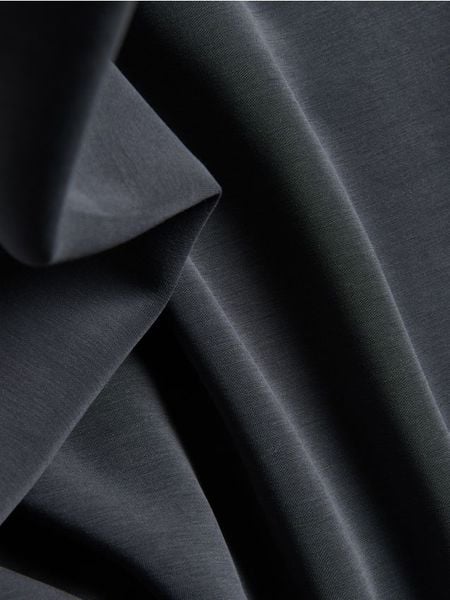 Bluza oversize z modalem - granatowy. Niebieskie bluzy bez kaptura damskie Reserved, l, z dzianiny. Za 119.99 zł.