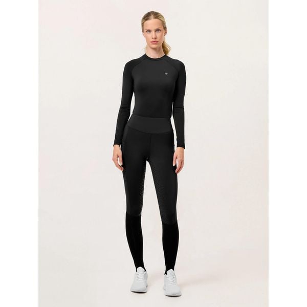 Damskie legginsy jeździeckie z pełną przyczepnością Equestrian Stockholm Jump Mo. Czarne legginsy damskie EQUESTRIAN STOCKHOLM, l, bez wzorów. Za 435.50 zł.