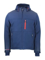 Peak Mountain Kurtka softshellowa "Cabraplus" w kolorze niebieskim rozmiar: 3XL. Niebieskie kurtki outdoor męskie Peak Mountain, xl, bez wzorów, z polaru, bez kaptura. Za 347.99 zł.