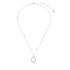 Naszyjnik Guess. Szare naszyjniki damskie Guess, srebrne. Za 349.99 zł.