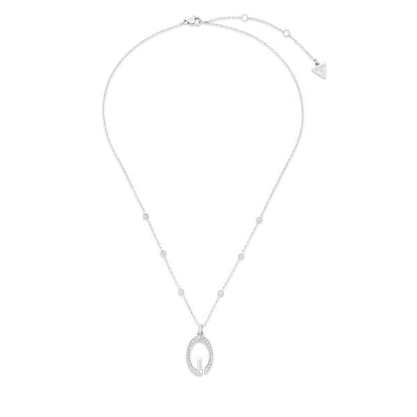 Naszyjnik Guess. Szare naszyjniki damskie Guess, srebrne. Za 349.99 zł.