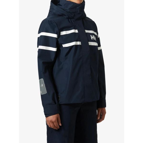 Kurtka damska Helly Hansen W Salt Inshore Jacket. Niebieskie kurtki damskie Helly Hansen, bez wzorów, bez kaptura. Za 728.99 zł.