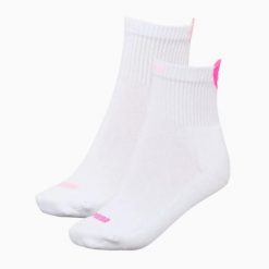 Puma Skarpety Heart Logo Crew 2-Pack 93855503. Białe skarpetki damskie Puma, bez wzorów, z bawełny. Za 64.70 zł.