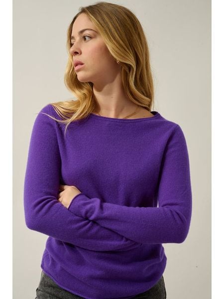 AUTHENTIC CASHMERE Kaszmirowy sweter "Criou" w kolorze fioletowym rozmiar: L. Różowe swetry klasyczne damskie AUTHENTIC CASHMERE, l, z kaszmiru, bez kołnierzyka. Za 347.99 zł.
