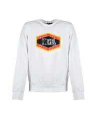 Diesel Bluza "Felpa" | A06499-0HAYT | Mężczyzna | Biały. Białe bluzy bez kaptura męskie Diesel, m, z bawełny. W wyprzedaży za 299.00 zł.