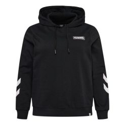 Bluza damska plus Hummel Legacy. Czarne bluzy bez kaptura damskie HUMMEL, bez wzorów, bez ramiączek, bez kaptura. W wyprzedaży za 189.00 zł.