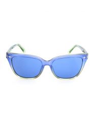 Swarovski Damskie okulary przeciwsłoneczne w kolorze niebieskim rozmiar: 55. Niebieskie okulary przeciwsłoneczne damskie Swarovski. Za 206.45 zł.